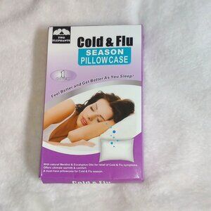 Cold & Flu Season - Standard Size Pillow Case - with Menthol & Eucalyptus Oils
